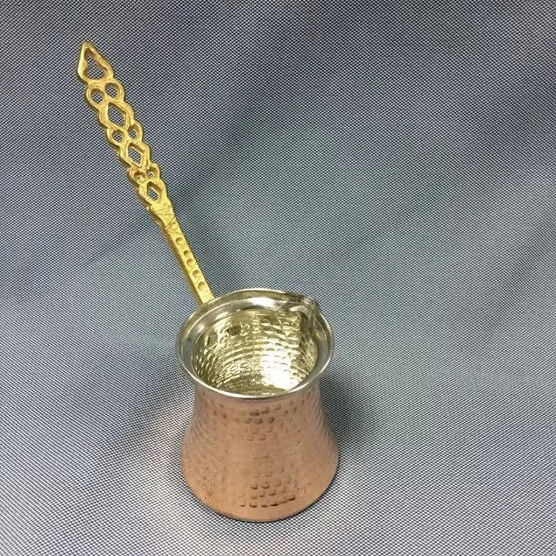 Turk Turkish Coffee Pot Copper Maker for Cezve Cafeteria Metal Handle Cevze | Дом и сад