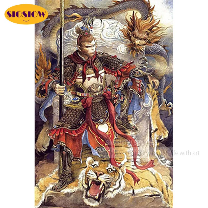 Алмазная 5d картина сделай сам Sun Wukong полноразмерная мозаика вышивка иконы