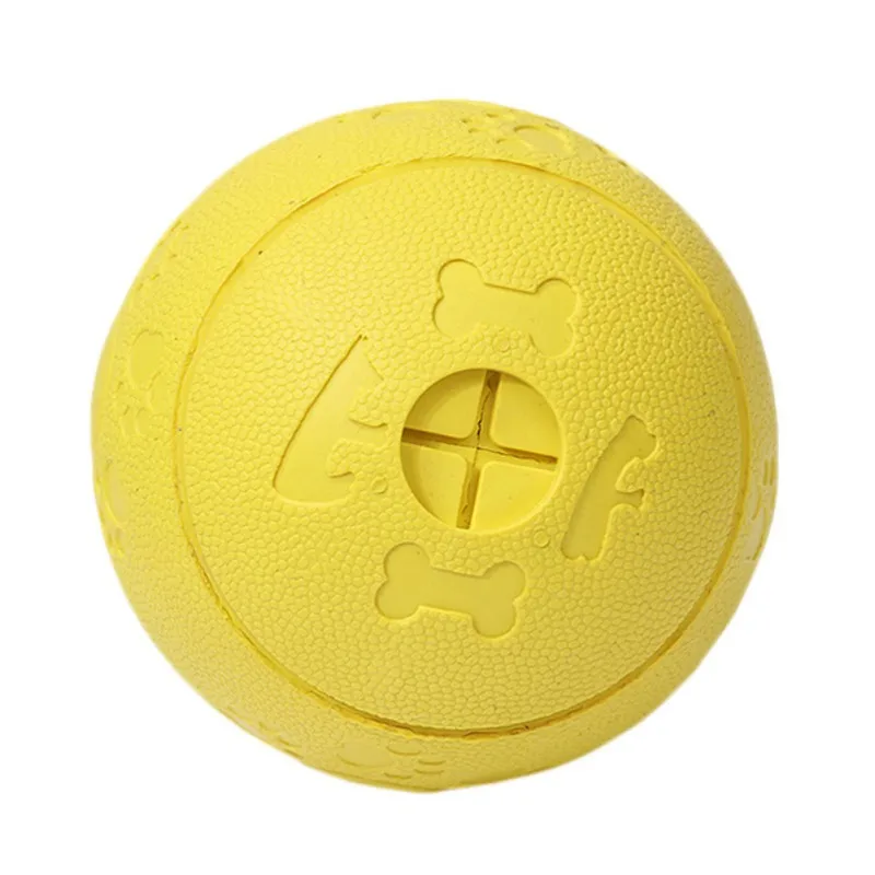 

Dog Bite Resistant Rubber Leaking Ball Toy Green Large Interactive Dog Toy Balls Chewing Non-toxic and Anti-bite