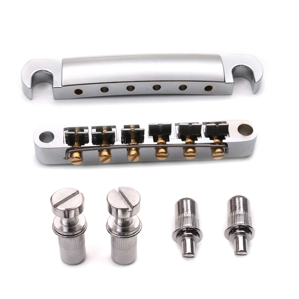 einstellbare tune o matic brücke roller sattel mit schrauben für lp epi elektrische gitarre instrumente gitarre gadgets hohe qualität f