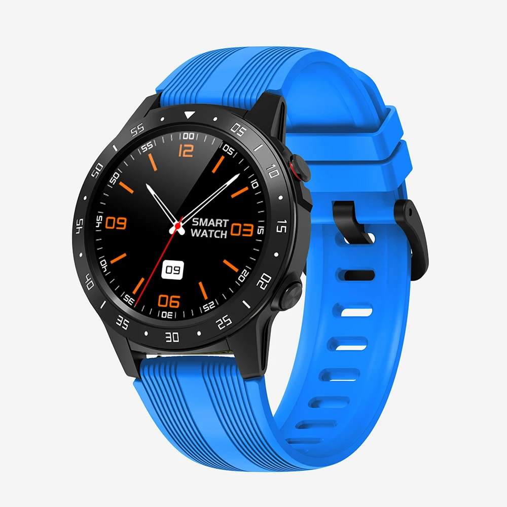 blue SENBONO M5 gps спортивные Смарт-часы с поддержкой Bluetooth вызова IP67 Мужские Женские часы фитнес-трекер монитор сердечного ритма умные часы - Цвет: blue