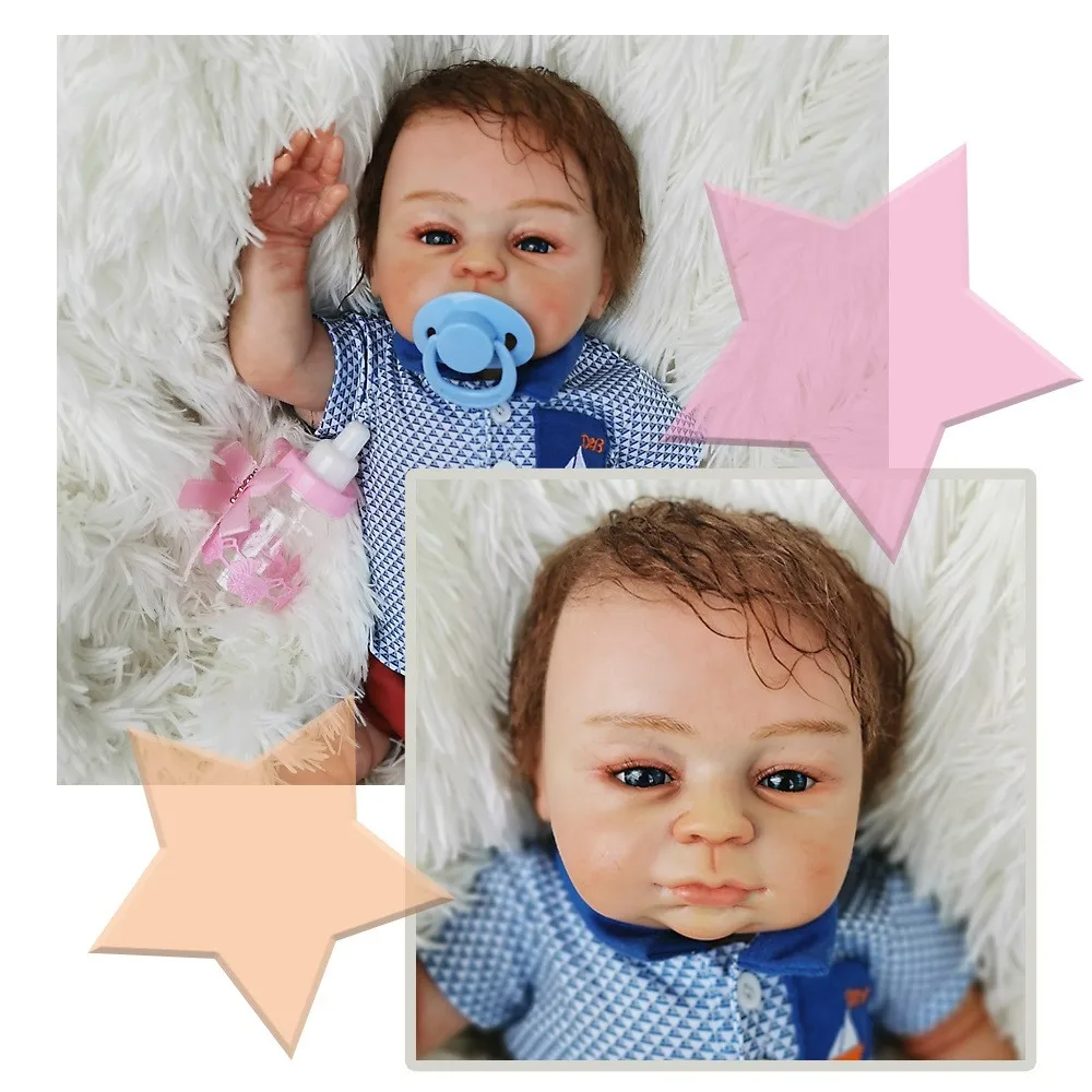 18 дюймов Reborn Baby Dolls силиконовая кукла для новорожденных Реалистичная малышей| |