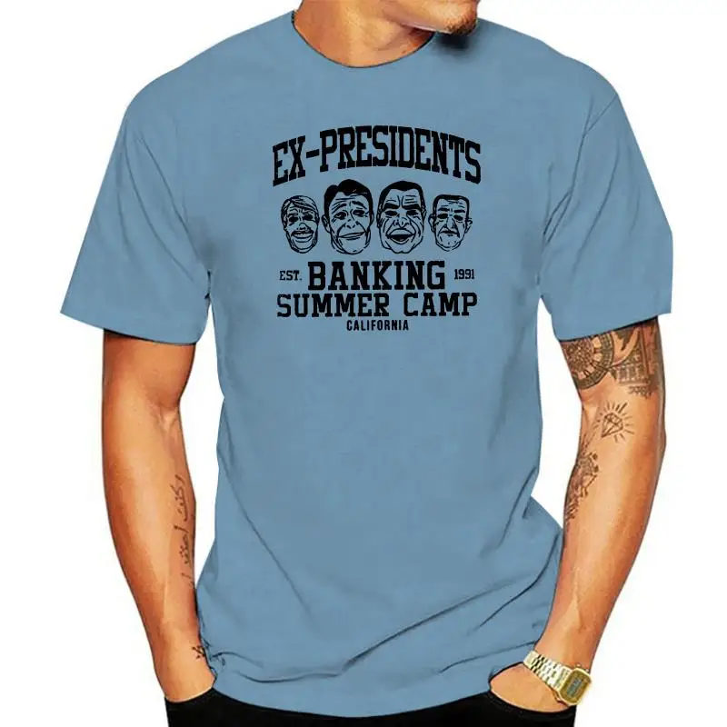 

Printed 2020 camiseta Point Break Ex Presidents Banking Summer Camp Men's T-Shirt masculina women camiseta