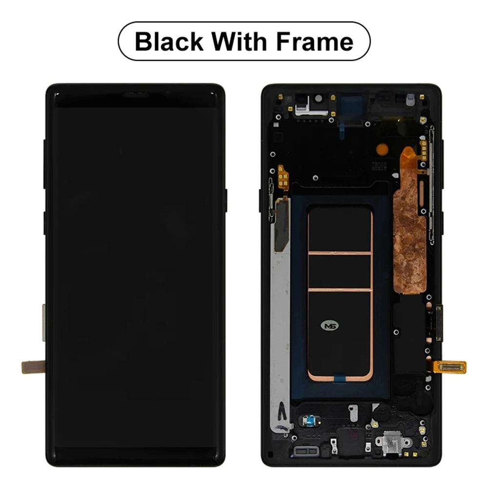 

6,4 дюймовый ЖК-дисплей 1440*2960 рамка сенсорный экран дигитайзер в сборе для Samsung Galaxy Note 9 N960 запасные части для телефона
