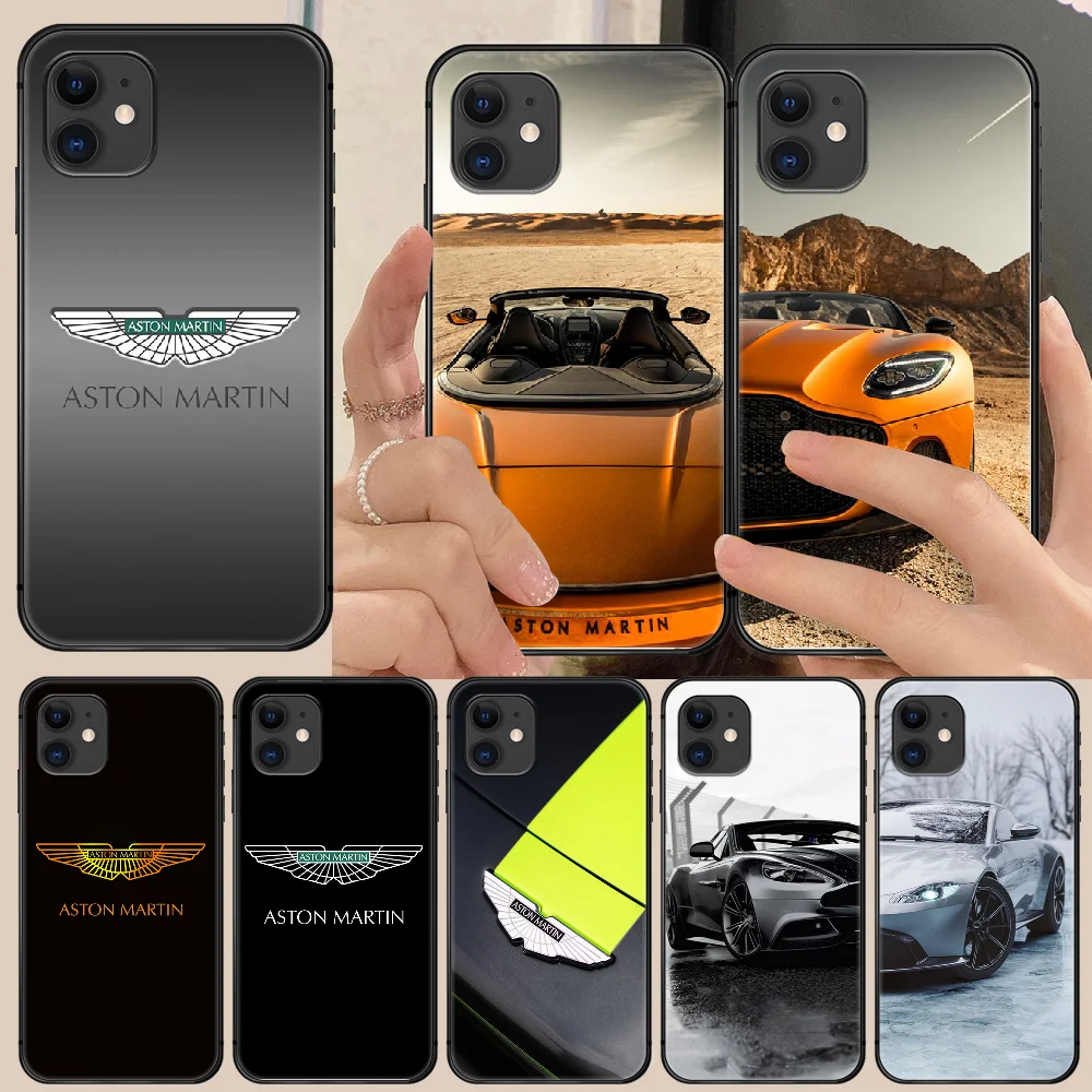 

Aston-martin logo car Phone Case Cover Hull For iphone 5 5s se 2 6 6s 7 8 11 12 mini plus X XS XR PRO MAX black waterproof 3D