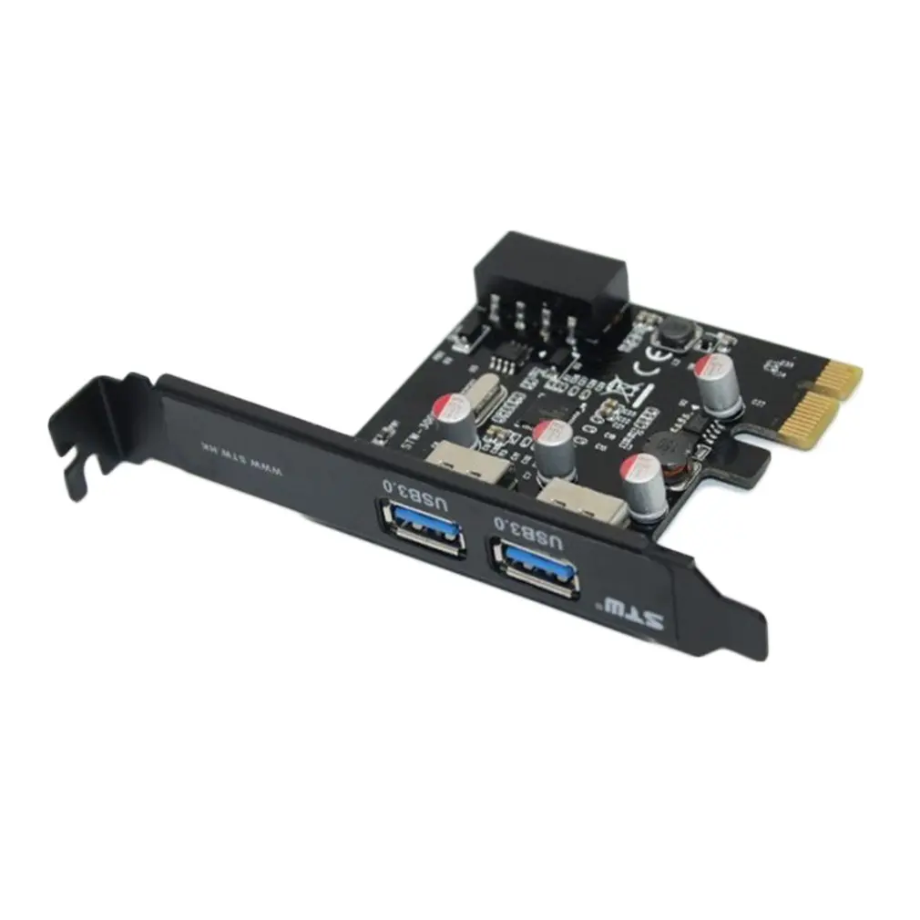 Супер скорость 2 порта USB 3 0 PCI e контроллер плата расширения настольный компьютер