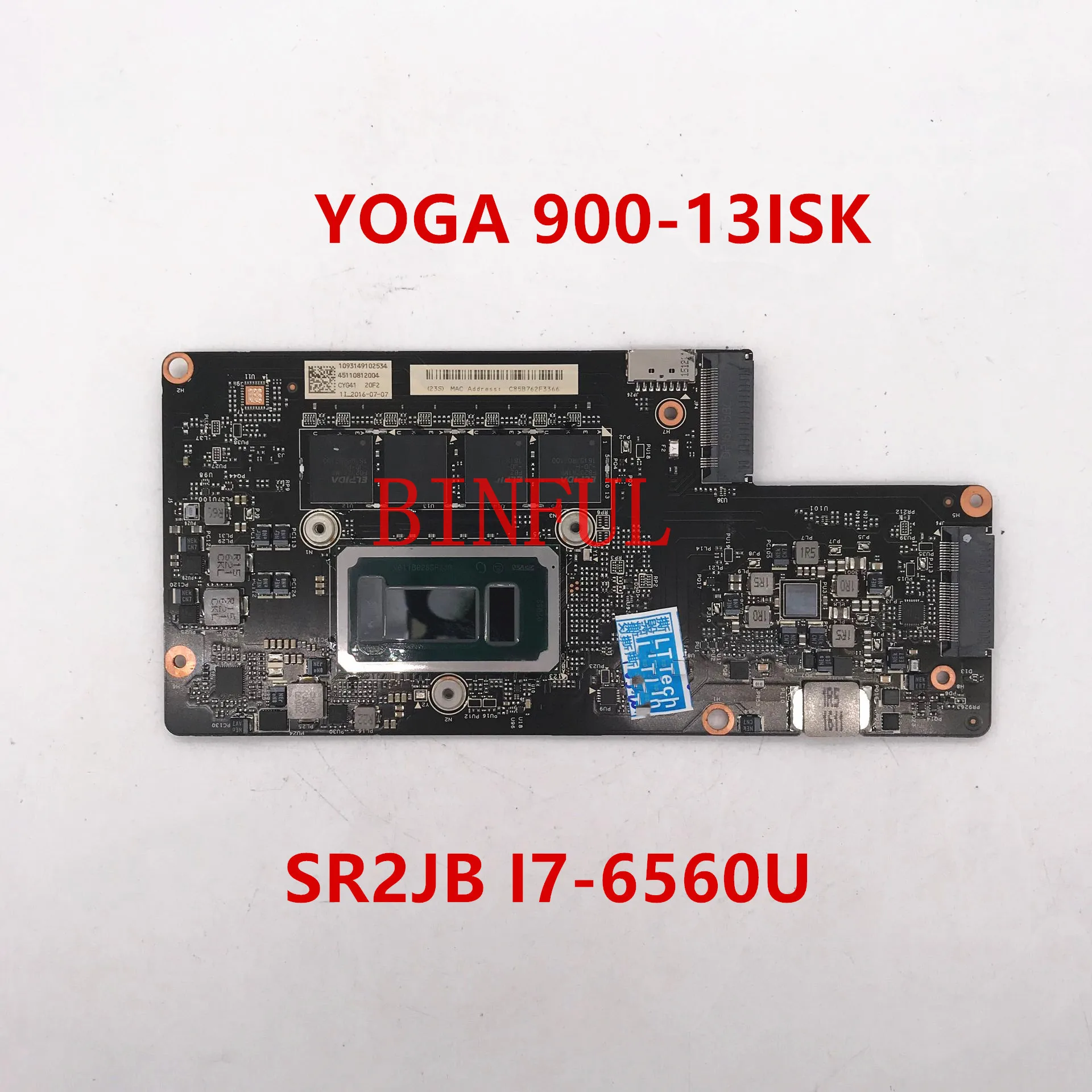 Высококачественная материнская плата для ноутбука YOGA 900 13ISK2 5B20L34661 CYG41 CYG40 BYG40 NM A921