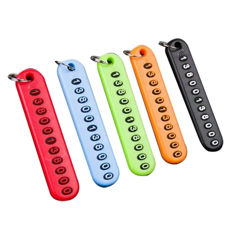 

1 Set Creative DIY Key Number Anti-lost Car Keys Anti-lost Number Key Ring Decoration Modification Car Accessories