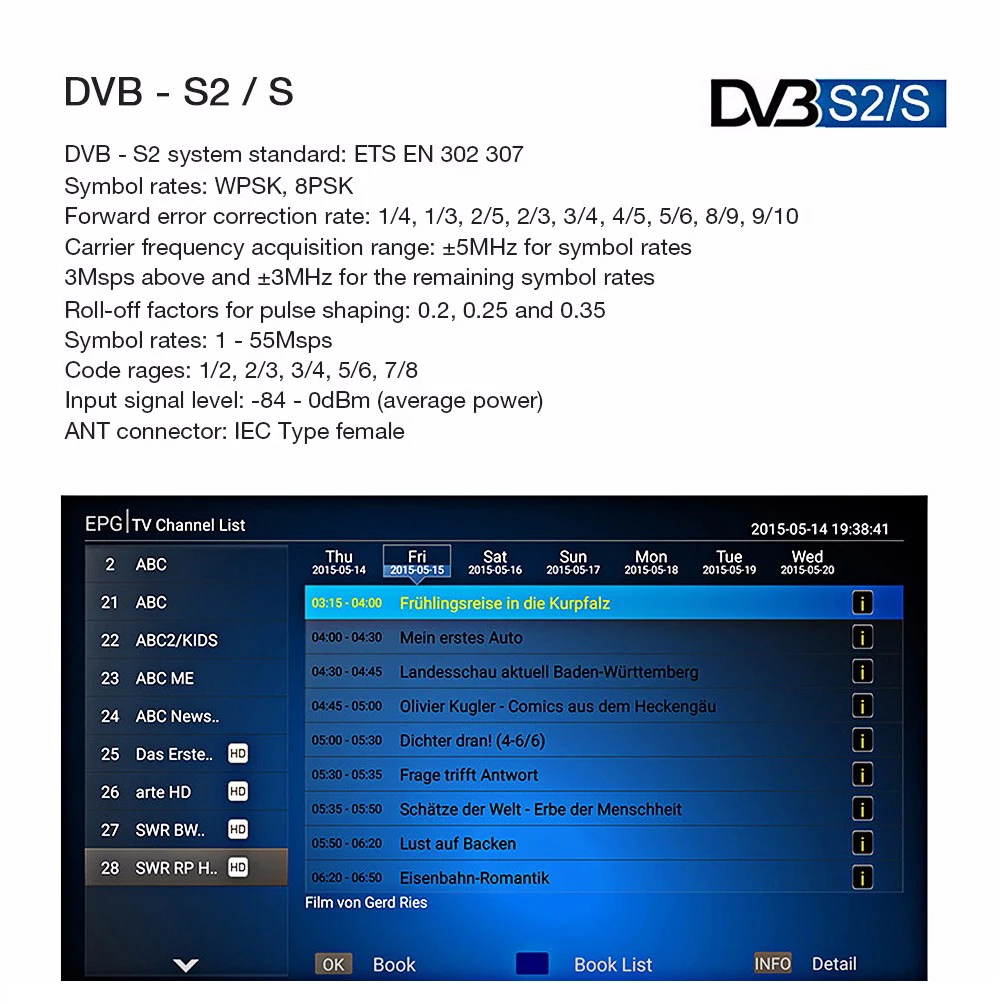 Gtmedia GTC спутниковый ТВ приемник встроенный wifi включает 1 год Cccam Cline Поддержка DVB S2 DVB T2 Европа IP tv M3U Android tv Box