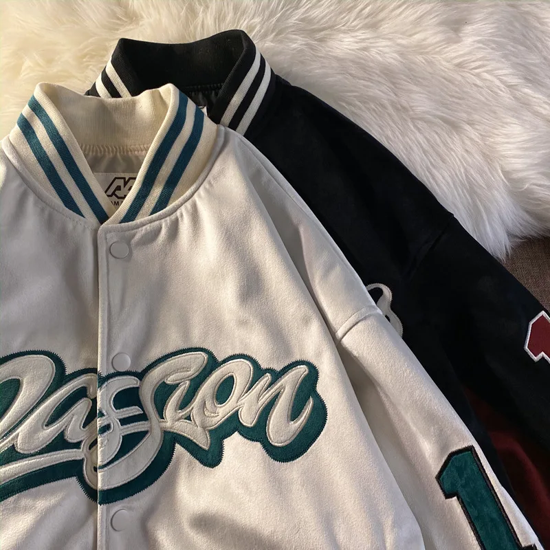 

Куртка-бомбер для мужчин и женщин, винтажная Повседневная бейсбольная унисекс куртка в стиле хип-хоп, осень