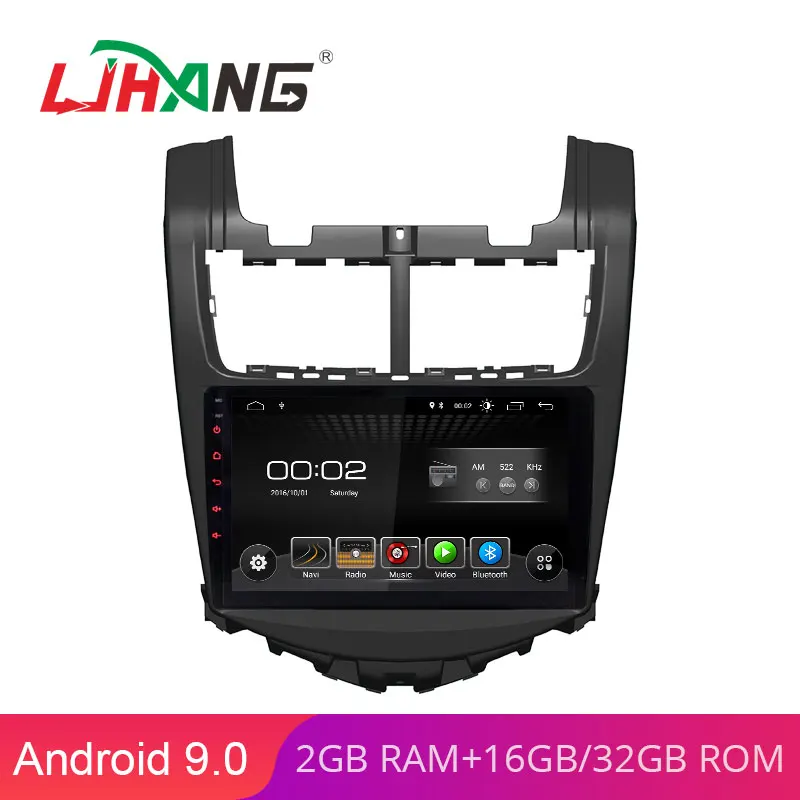 LJHANG 9 дюймов Android 0 Автомобильный DVD плеер для Chevrolet Aveo Sonic 2013 2014 2015 2016 2017 1Din радио