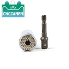 Набор универсальных динамометрических ключей 7 мм-19 мм с торцевой втулкой для электродрели, храповая втулка, гаечный ключ, волшебный мульти-ручной инструмент из материала Cr-V