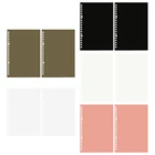 Новинка 2021, 1 пара, A5B5, Обложка в виде свободной книги с листьями, Обложка из искусственного полипропилена, водонепроницаемая, искусственная кожа, школьные и офисные принадлежности