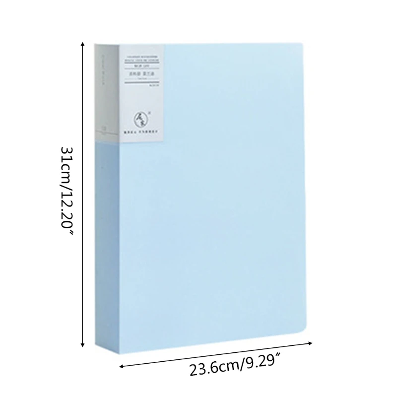 

Morandi A4 File Bag 60 Pages Data Book Large Capacity Files Folder Information Booklet Stationery Office School Supplies