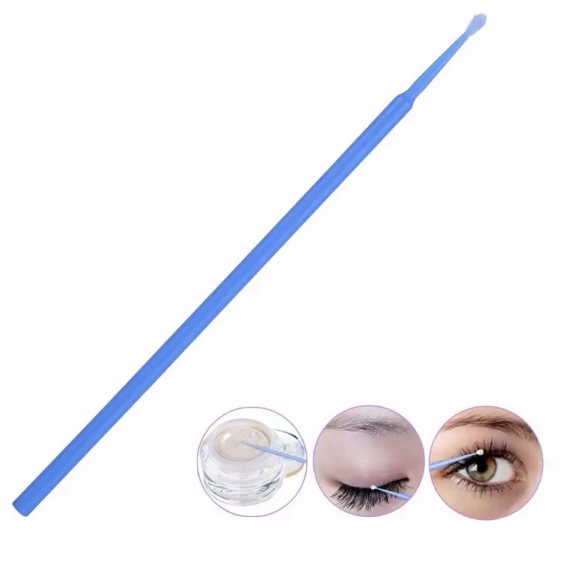100PCS одноразовая щетка для ресниц тампон Microbrushes клей наращивания макияжа