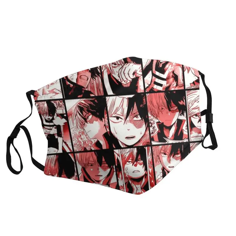 

Неодноразовая маска для лица My Hero моя геройская академия, Todoroki Shoto, японская аниме манга, маска для защиты от пыли, респиратор, маска