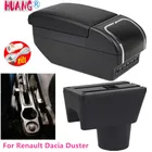 Подлокотник для Renault Dacia Duster I 2010-2020, коробка для хранения центральной консоли, пепельница, подстаканник