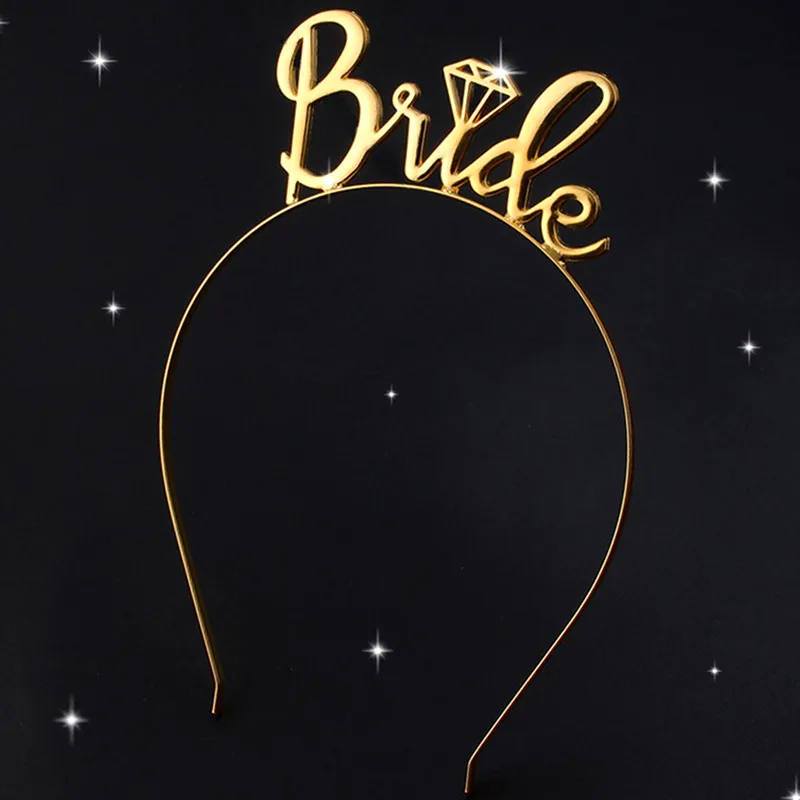 Bride To Be Bridesmaid Tiara Crown Hair Jewelry Headband Bachelorette Hen Party Wedding Bridal Shower Decoration Girl Night Gift | Дом и сад