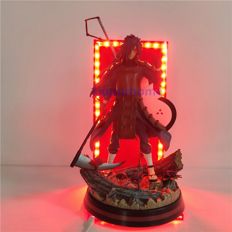 

Naruto LED Night Light Uchiha Madara Anime Statue LED Table Lamp for Home Decoration USB Nightlamp for Children Manga Gifts MY