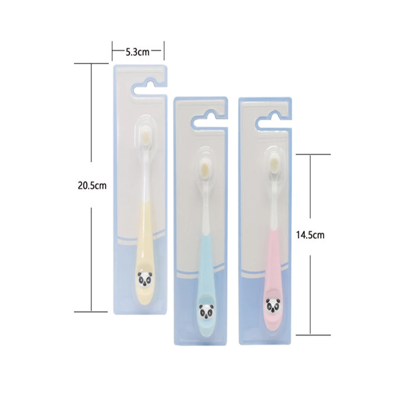Cepillo de dientes de cerdas suaves para beb&eacute;, bonito cepillo de dientes de entrenamiento de animales de dibujos animados, cuidado Dental para beb&eacute;-5