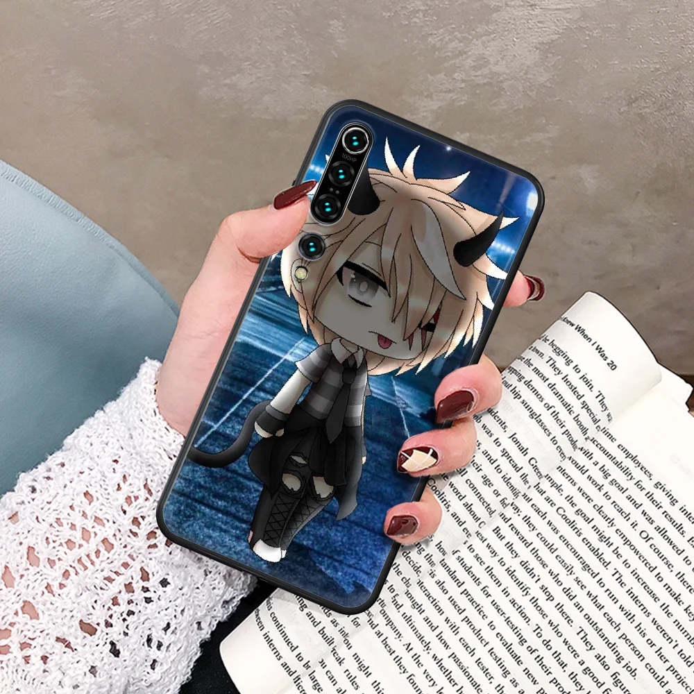 

Social game Gacha Life Custom Phone Case For Xiaomi Mi Note 10 A3 9 MAX 3 A2 8 9 Lite Pro Ultra black Shell Pretty Etui Fashion