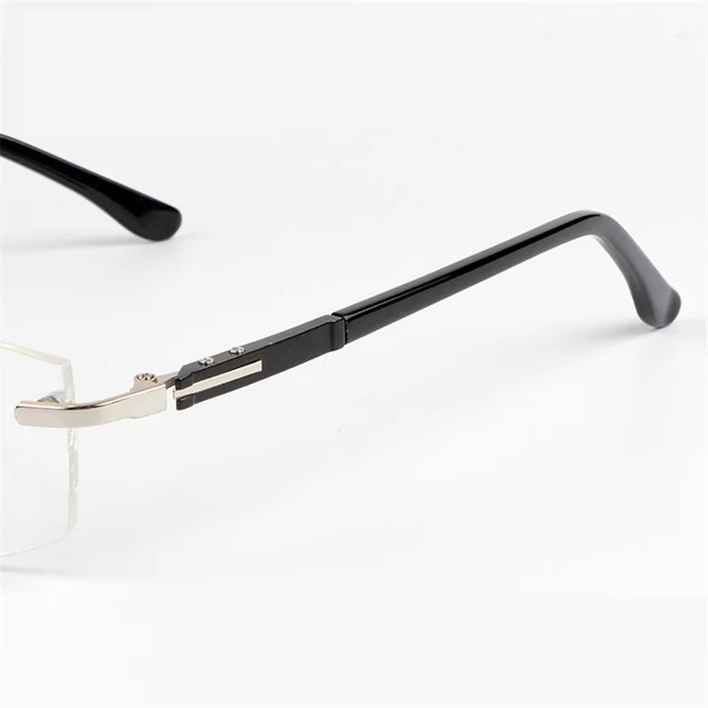 

Vazrobe Rimless EyeGlasses Frames Men frameless Prescription Spectacles Eye glasses for Man with Plain Clear Lenses Men's