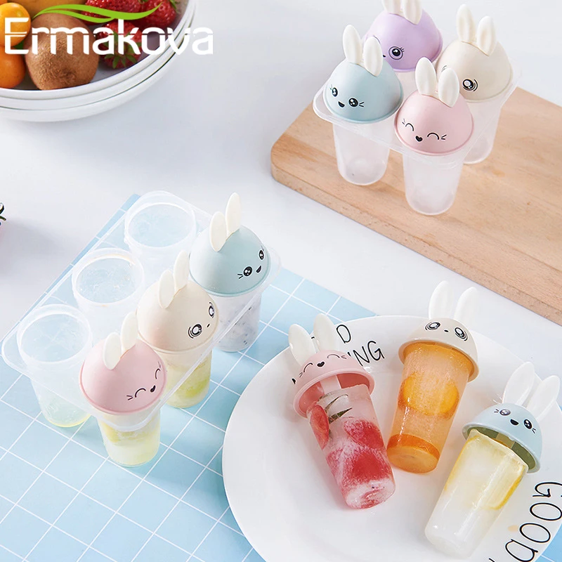 ERMAKOVA формы для мороженого многоразовые Фруктового пластиковые фруктовое