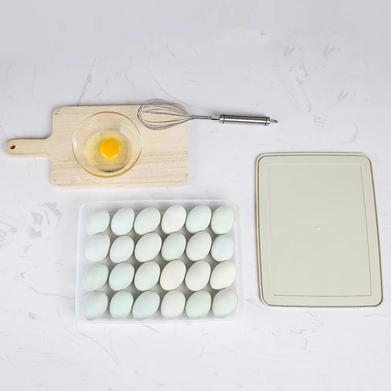 Plastic Egg Container Case Refrigerator 24 Grid Tray Holder Storage Box Organizer Kitchen Supplies Tools | Дом и сад