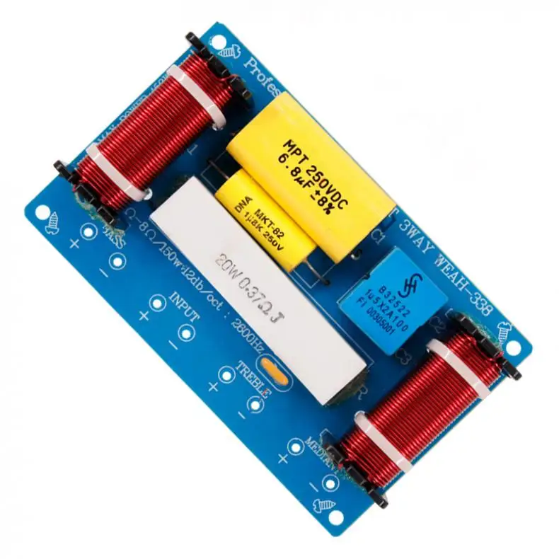 120 Вт динамик 3 полосный аудио Частотный разделитель громкий блока кроссовер