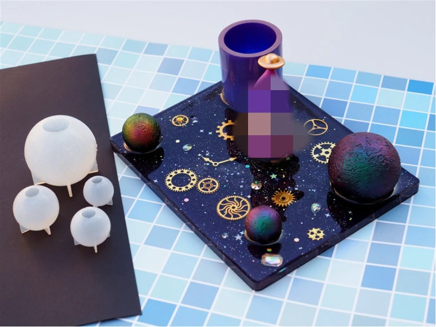 Новая прозрачная силиконовая форма формы смолы декоративные ремесло DIY различных размеров планеты эпоксидной смолы формы для ювелирных изделий