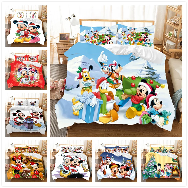 

Mickey Minnie Christmas Bedding Set Duvet Cover Children Bed Set King Size Bedding Set Nightmare Before Christmas Gift