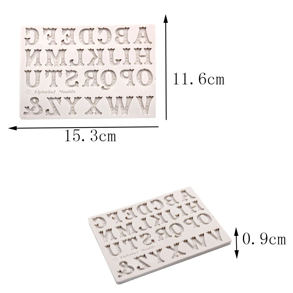 

Bake Mold Alphabet 26 English Letters Silicone Chocolate Cake DIY Handmade Soap Mould Fondant Cake Decorating Tools Bakeware