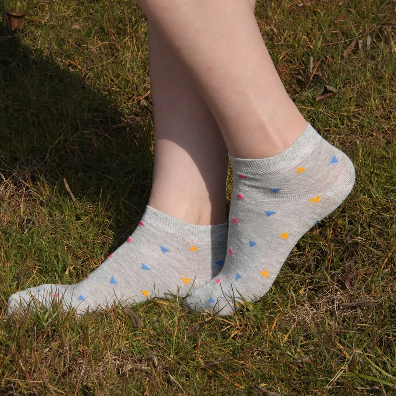 LIONZONE тонкие женские носки с бриллиантами дышащие для отдыха из бамбука высокого