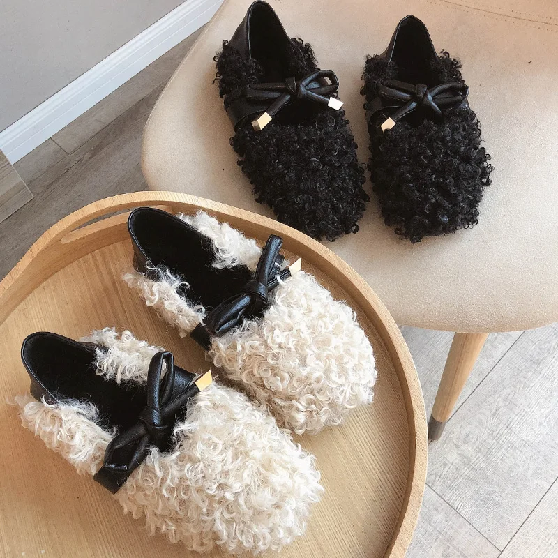 

Winter Shoes Women Round Toe Clogs Platform Autumn Slip-on Shallow Mouth Loafers Fur Casual Female Sneakers Creepers Fall Slip O