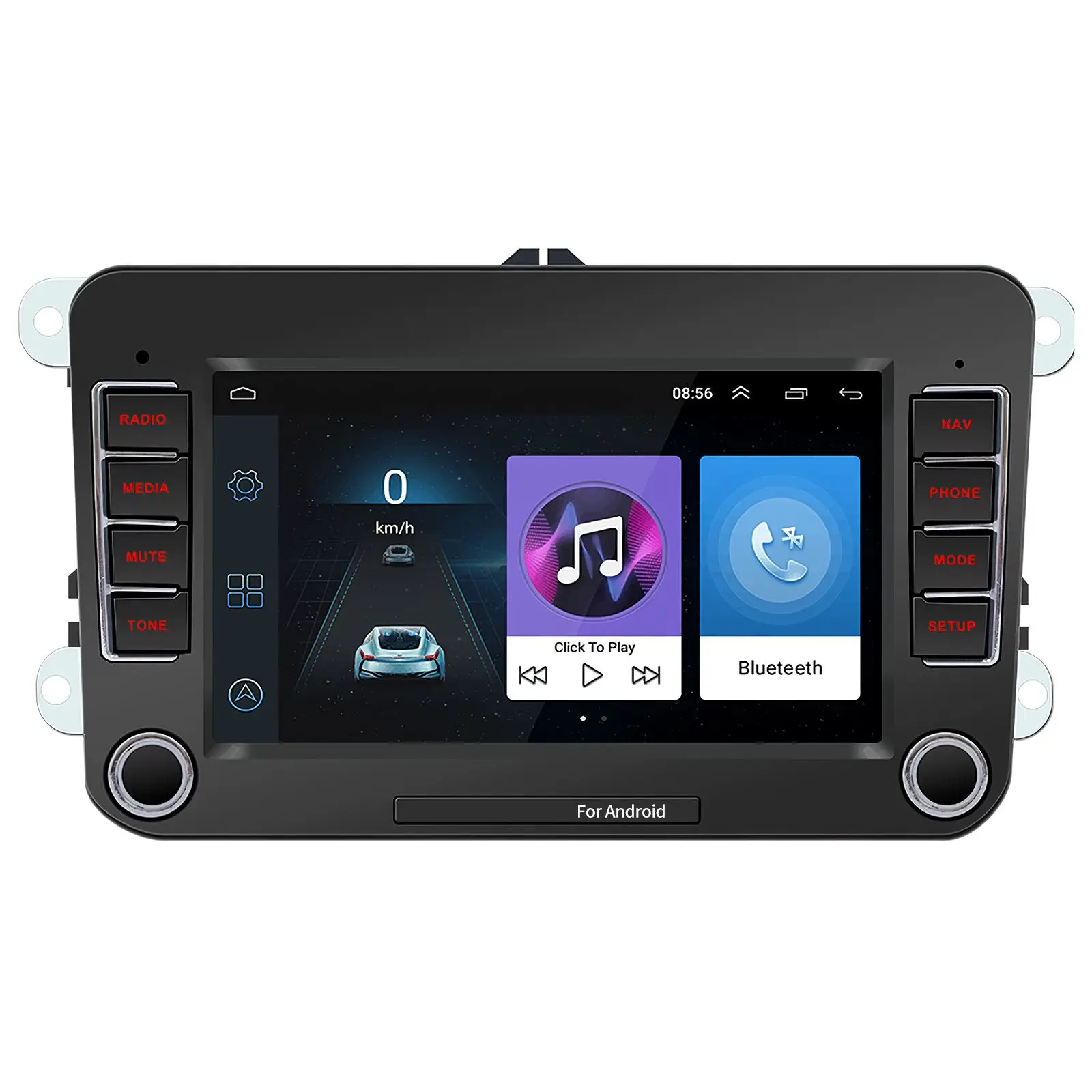 

Durable Car Stereo Screen Car Audio Receiver with GPS Navigation Function Car Radio Bluetooth Connection High Quality Sound