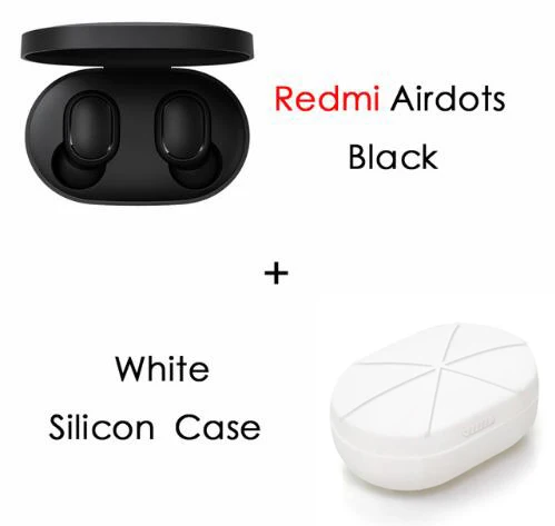 add white case Xiaomi Redmi Airdots Xiaomi беспроводные наушники Голосовое управление Bluetooth 5,0 шумоподавление управление - Цвет: add white case