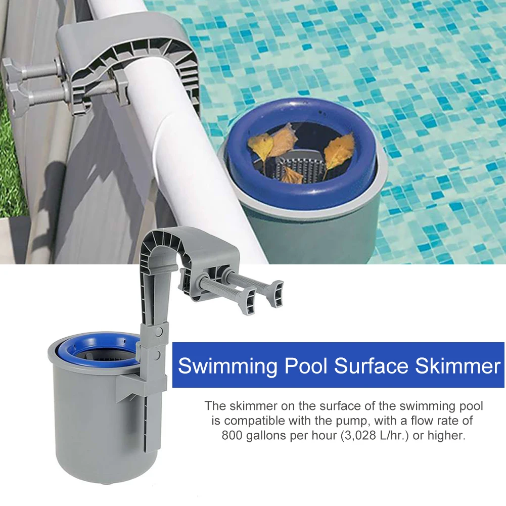 

2021 Pool Skimmer Automatic Swimming Pool Wall Mount Surface Cleaner Decoration Swimming Pool Strainer Cleaning ABS Tool Accesso