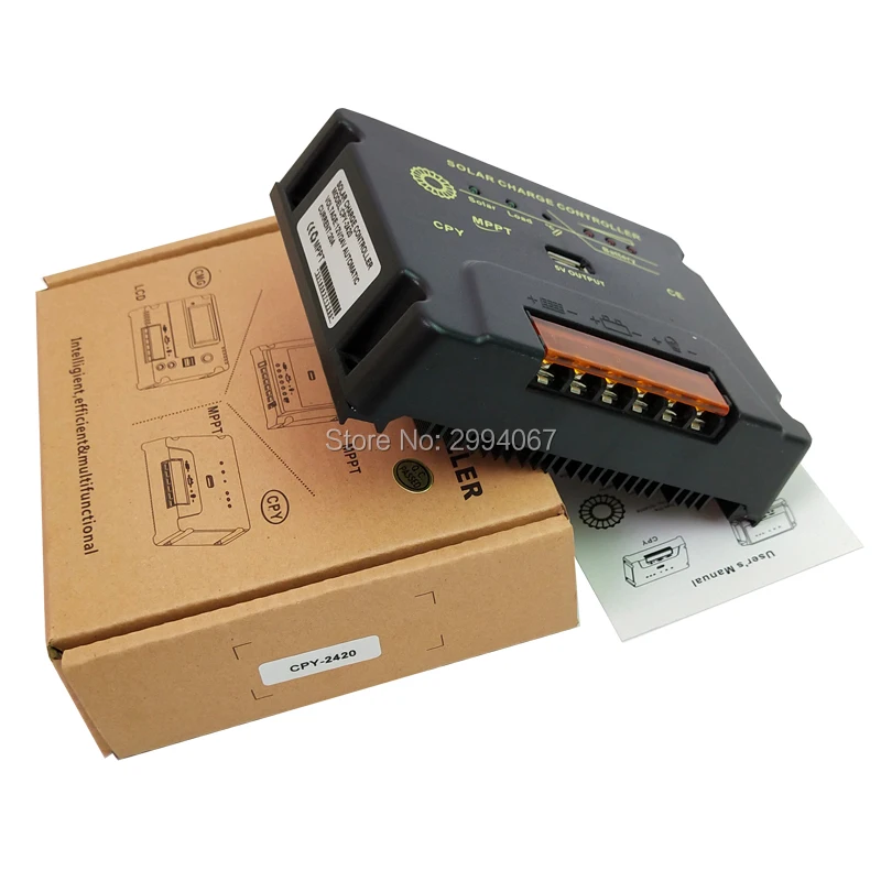 10A со слежением за максимальной точкой мощности Солнечный контроллер заряда