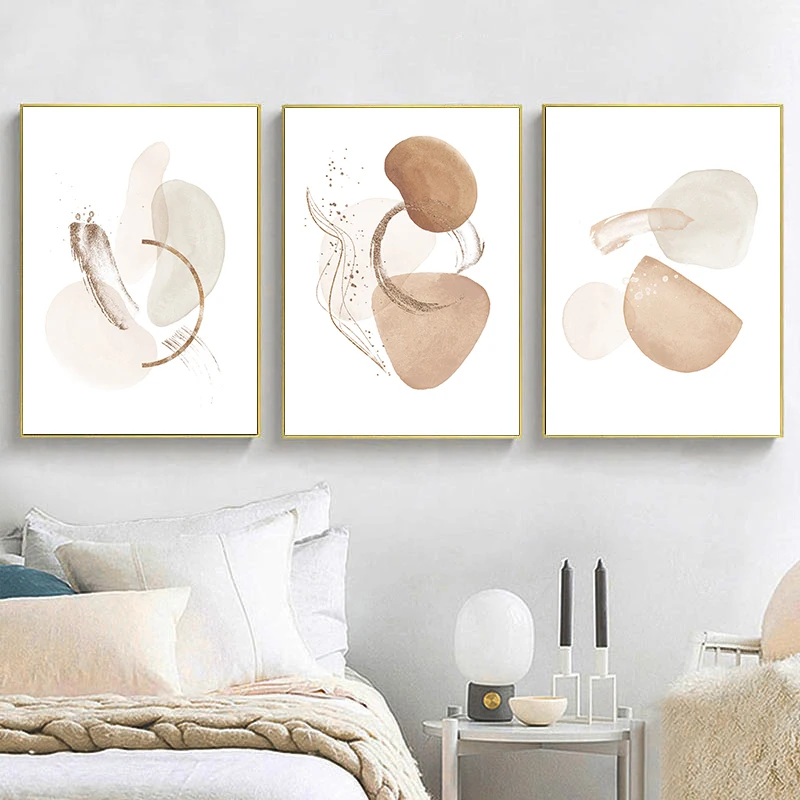 

Abstract Texture Poster Terracotta Blush Pink Ivory Canvas Print Modern Art Painting Wall Pictures for Living Room Decoration