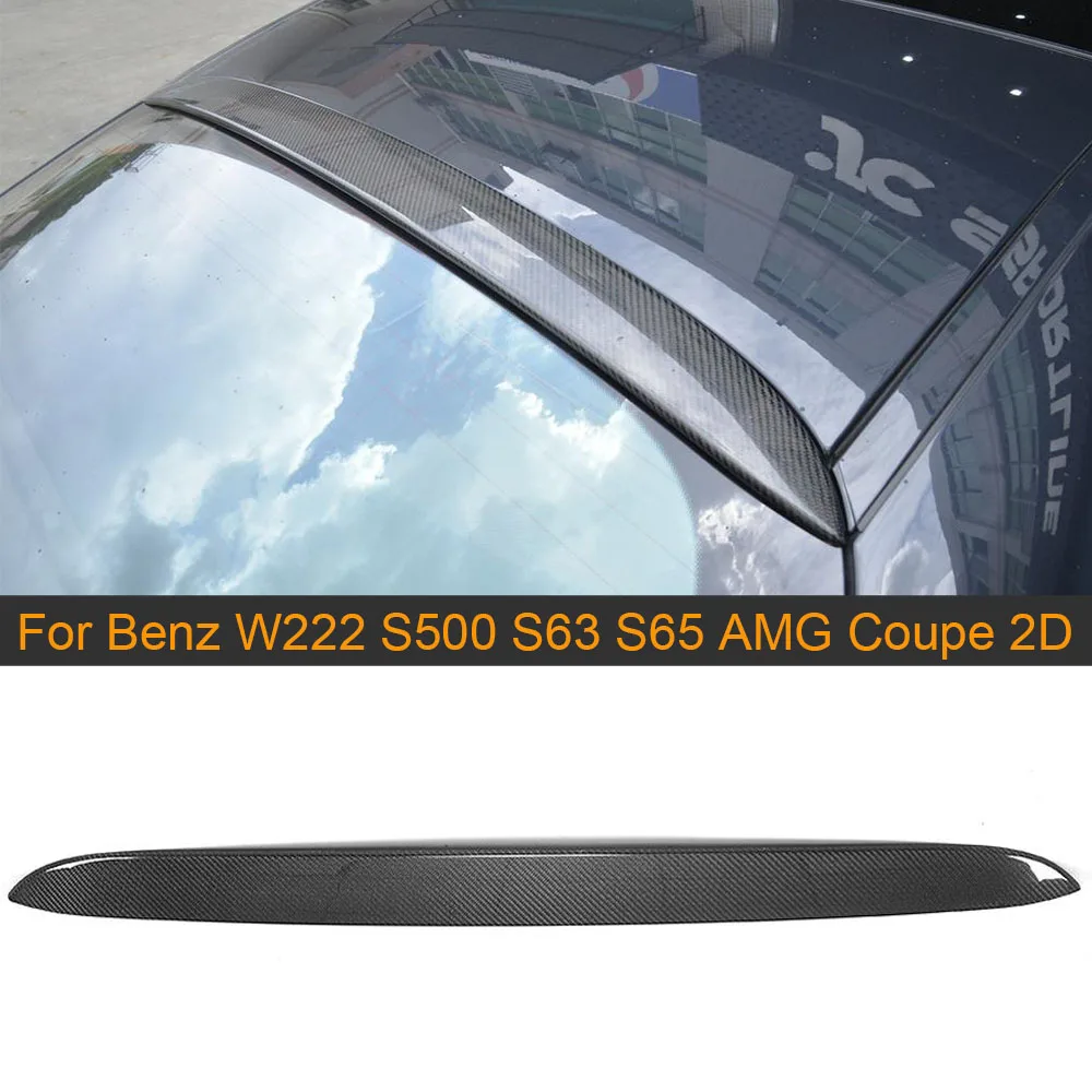 

Carbon Fiber Rear Roof Spoiler Wing For Mercedes-Benz W222 S Class S500 S63 S65 AMG Coupe 2D 2014-2018 Roof Spoiler Boot Lip FRP