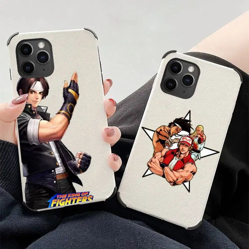 

The King Of Fighters Phone Case Lambskin Leather For iphone 12 11 8 7 6 XR X XS PLUS MINI PLUS PRO MAX Shockproof