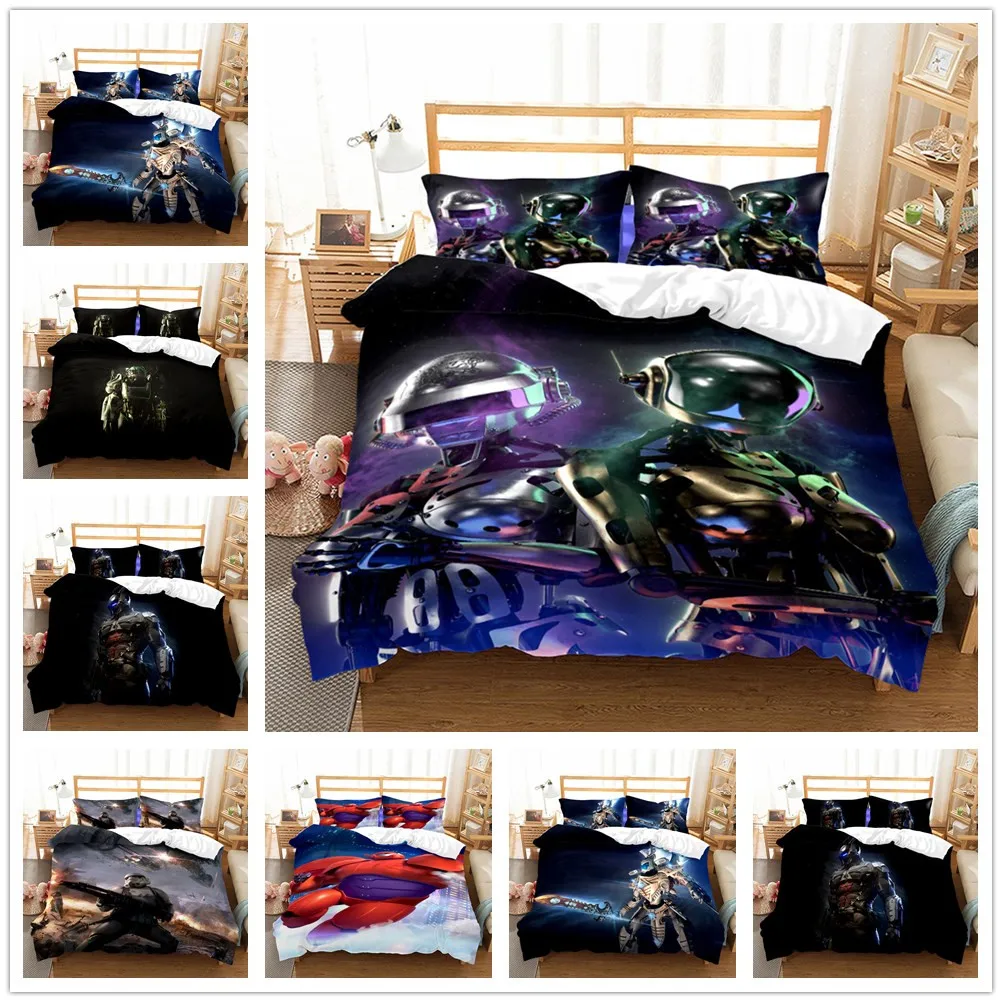 

Scifi Future Kids Duvet Cover Set UK Single Double King US Twin Full Queen Machine Armour Bed Linen Set