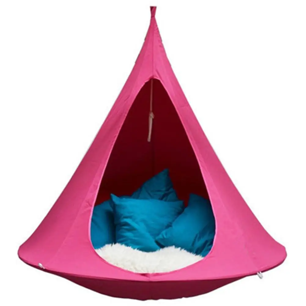 Verkauf UFO Form Tipi Baum Hängen Seidenraupe Schaukel Stuhl Für Kinder & Erwachsene Indoor Outdoor Hängematte Möbel Zelt Hamaca Terrasse