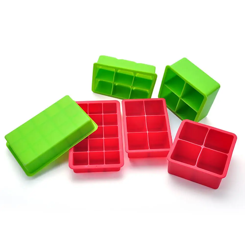 

4/6/15 Grids Silicone Ice Cube Making Tray Jelly DIY Mold Accessories