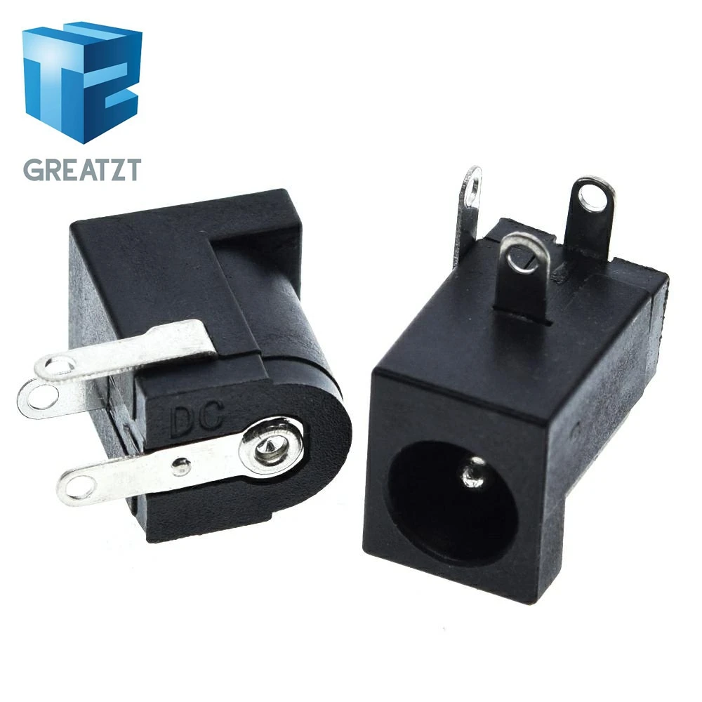 GREATZT 10 шт. DC 005 черные заглушки Мощность с разъемом типа Jack DC005 5 5*2 1 мм 2 гнездо