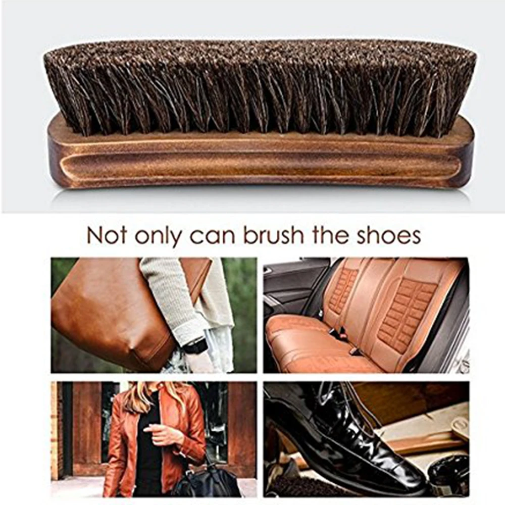 1 шт. щетка для обуви из конского волоса блестящие щетки инструмент соскабливания