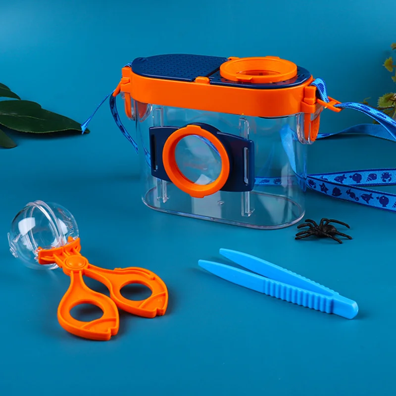 

Box Kids Viewer Magnifying Insect Container Bug Catcher Set Science Outdoor Explorer Animal Educational Toys For Children Boys