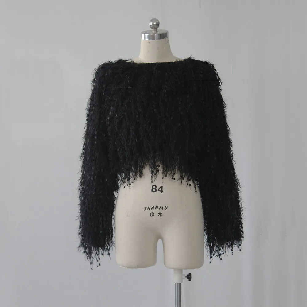 

Casual Tassels Knitted Pullover Women Sweater Hot Selling Winter Autumn Women Coat O Neck Long Sleeve Solid Outerwears
