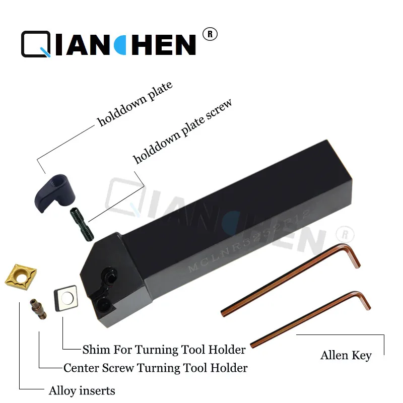 

MCLNR/L,M Clamping CNC Tool Holder,external Turning Tools, Lathe Cutting Tool Cylindrical Tool Bar Collocationcnmg1204 Insert