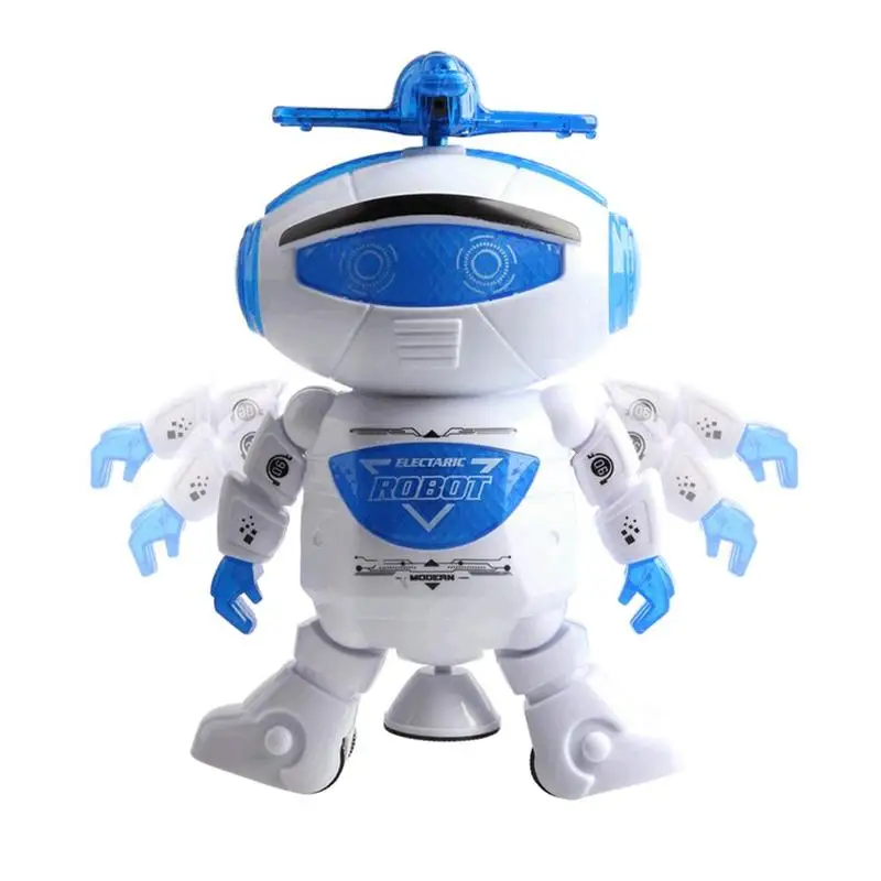 

Электронный ходячий танцующий робот-игрушка с музыкальным освещением для детей, для мальчиков и девочек, игрушка на батарейках, рождествен...